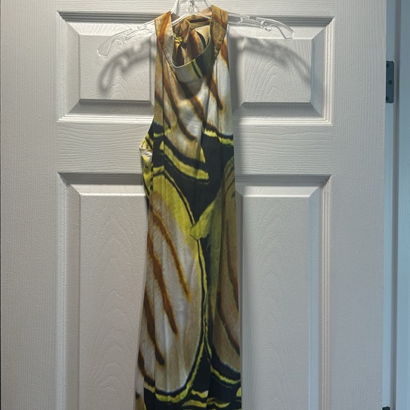 Aguadecoco Yellow Maxi Dress Fish Print - Picture 3 of 4